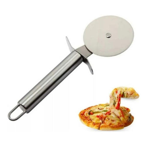 OFERTA Carretilha Cortador De Massa Lisa Pizza Em Aço Inox Resistente