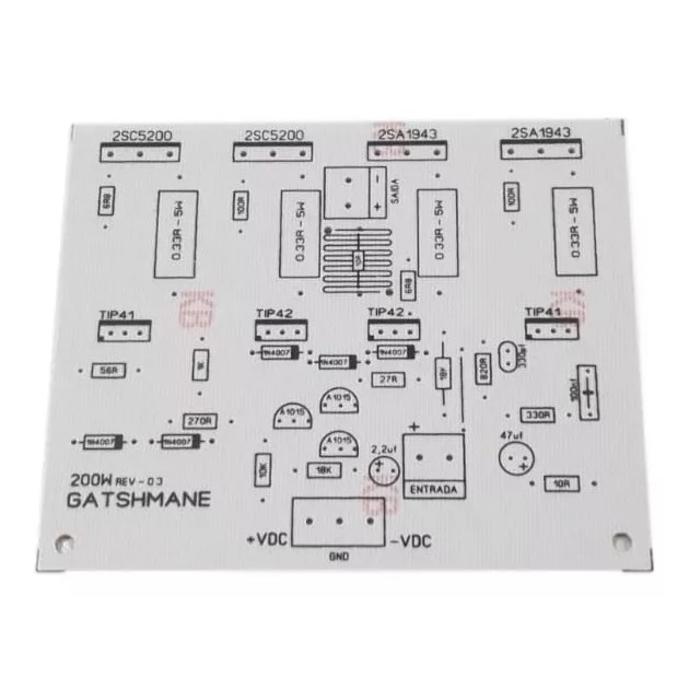 Placa Para Montar Amplificador 200w Mono 2sc5200/2sa1943