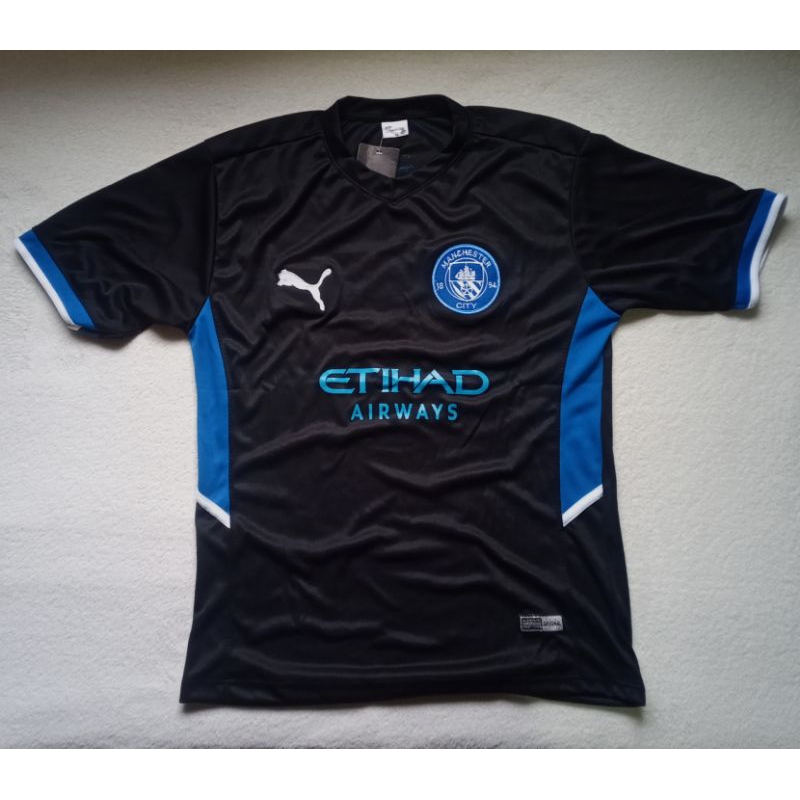 camiseta masculina de time europeu camisa do Manchester city preta ...