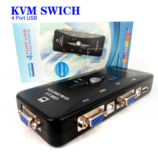 Chaveador Kvm Usb Vga Switch Para 4 Computadores