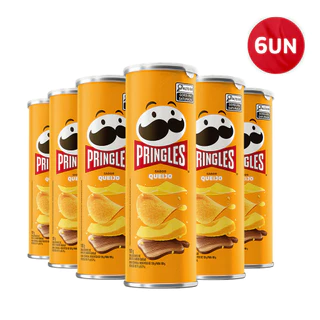 Combo Batata Pringles Queijo 6 Unidades