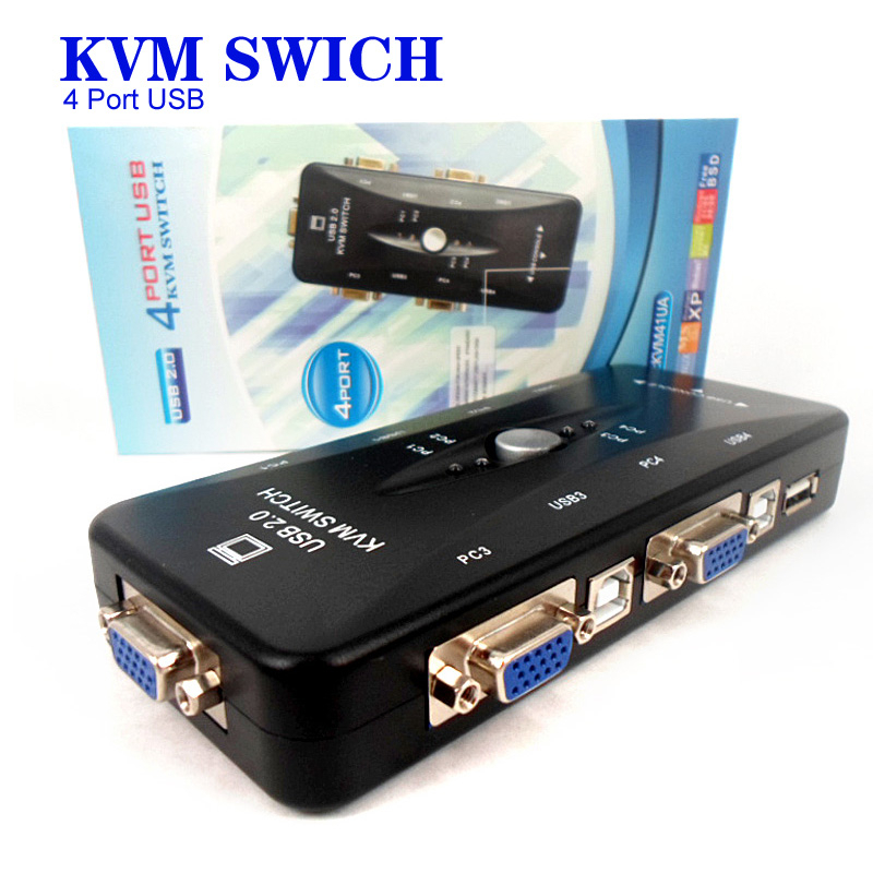 Chaveador Kvm Usb Vga Switch Para Computadores Marisa Shopee Brasil