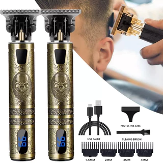 Maquina De Barbear Cortar Cabelo Aparador Profissional Barbeador Acabamento Sem Fio Portátil Com Visor Digital em Oferta na Shopee