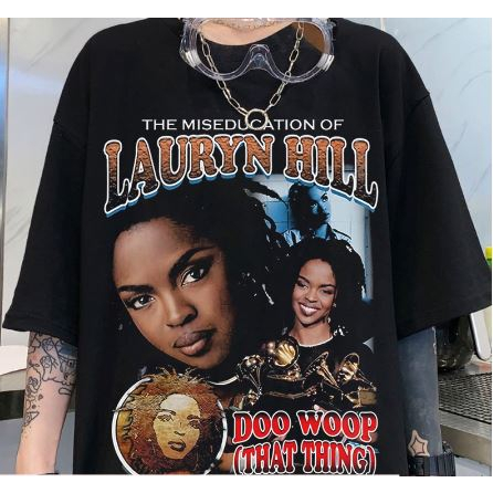 T Shirt Camiseta Básica Algodão Unissex Moda Verão Lauryn Hill Cantora de sucesso