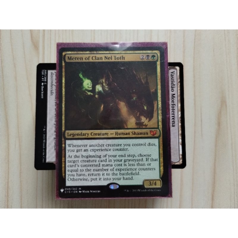 Deck Commander Magic the Gathering Meren Shopee Brasil
