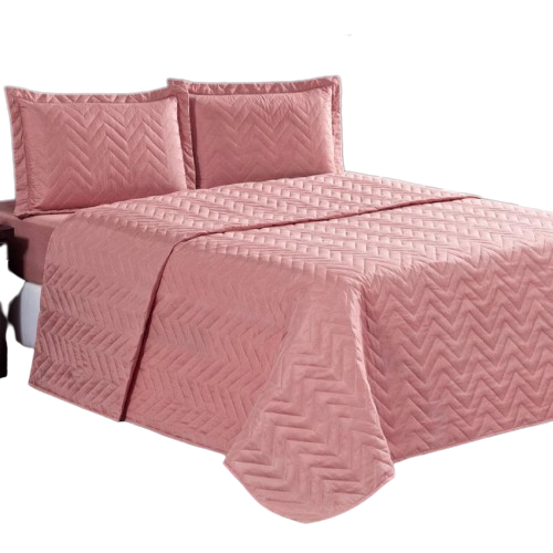 kit Colcha Cobre Leito Casal Luxo 3 Peças Diversas Cores