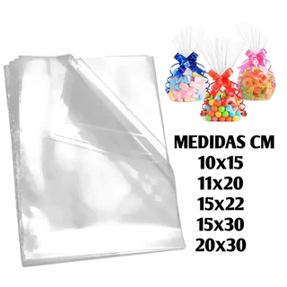 Saco Transparente Poli Incolor 10x15 11x20 15x22 15x30 20x30 50 Unidades Cada