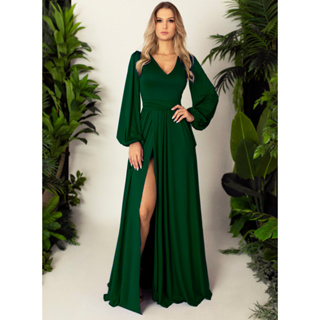 Vestido de hot sale formatura verde