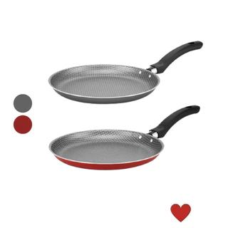 Panela Frigideira Antiaderente 22cm Redonda Panquequeira Tapioqueira Alumínio p/ Panqueca Tapioca Omelete Ovos Wrap