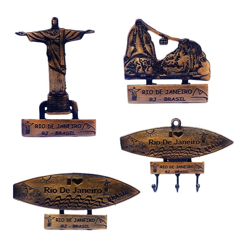 Sweatshirt Souvenir Rio De Janeiro - Coupe Classique, 241 G, Col Tissé - Idée Cadeau Voyage Brésil, Fan De Plage Et Carnaval