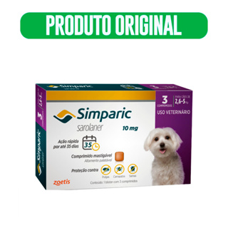 Simparic 120mg (40,1kg/60kg) c/ 1comp - Zoetis - Antipulga e