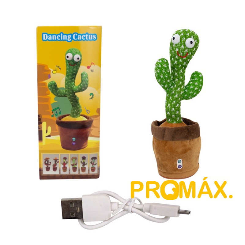 Brinquedo bebe cacto Falante Dançante Interativo Com Som