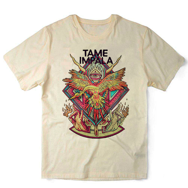Camiseta Algodao Tame Impala Banda Indie Alternativa Unissex