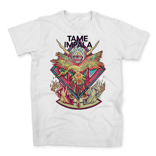 Camiseta Algodao Tame Impala Banda Indie Alternativa Unissex