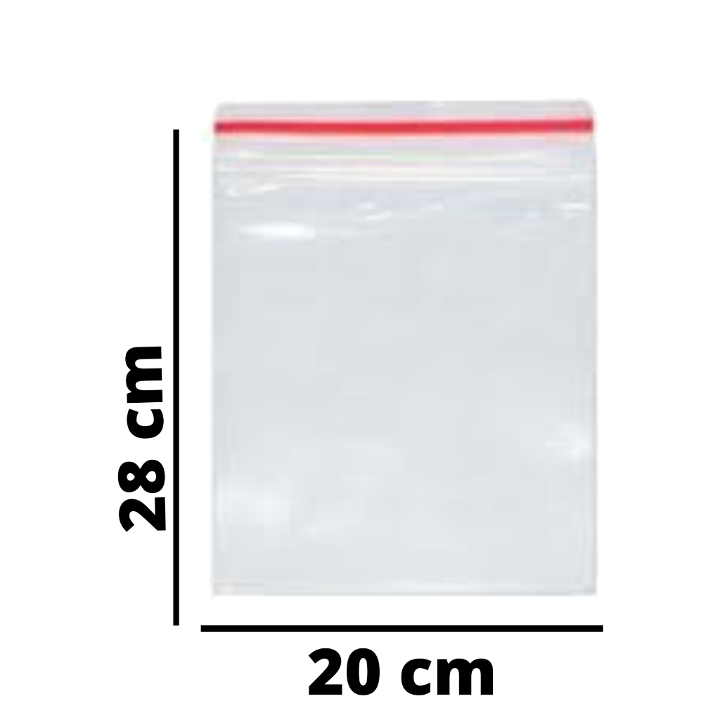 Saco Zip Lock Hermético N09 - 20x28 - C/ 100 Unidades
