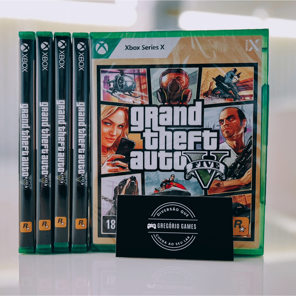 GTA 5 Grand theft Auto V Xbox Premium Mídia Física Lacrado