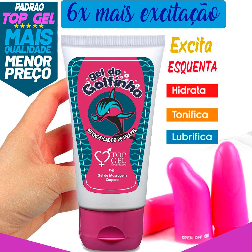 Gel Do Golfinho Sexy Shop Facilitador De Prazer Produtos 15ml Eróticos Sex Shop Lubrificante 6877