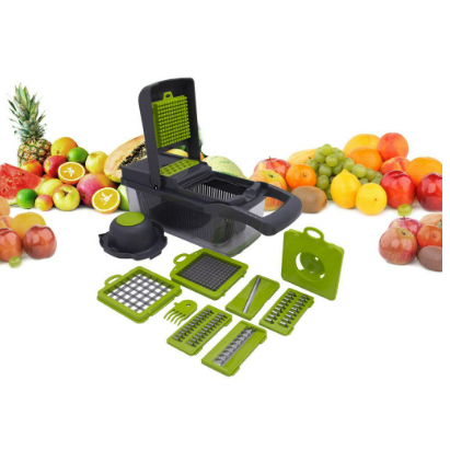 Cortador Multi Fatiador Nicer Para Alimentos E Frutas 8 em 1Marca Topen Home