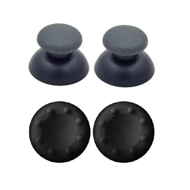 2x Botões Analogico + 2x Grips P/ Controle Ps3