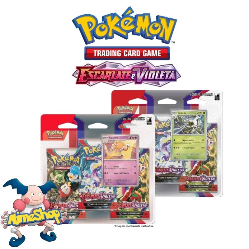 Cartas Pokemon - Triple Pack - Escarlate e Violeta 1 - Spidops