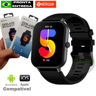 Smartwatch Zeblaze Btalk Lite - Faz Recebe Ligações - Lançamento 2023 - Compatível Android e IOS