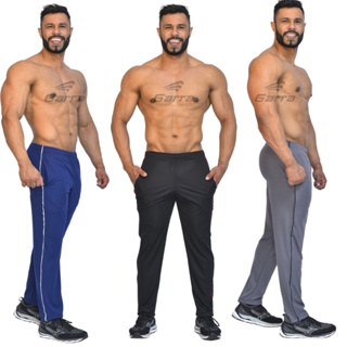 Calça Speed Masculina Dri Fit Leve para Atividade Física em Academia e Corrida com Cordão e Bolsos Garra Sport Wear