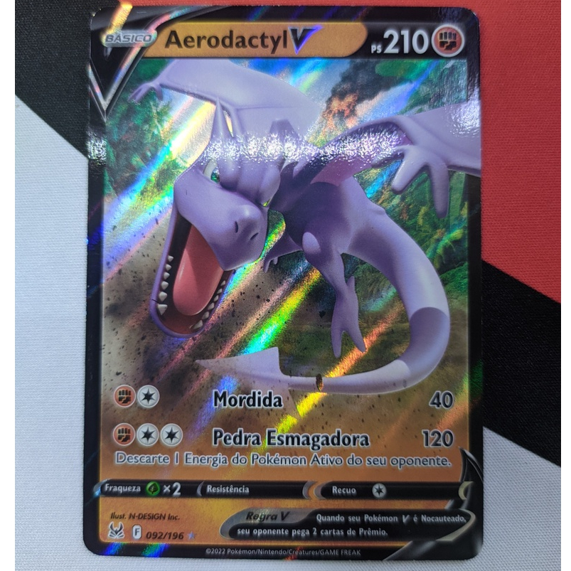 Aerodactyl V (092/196) Carta Avulsa - Pokémon TCG