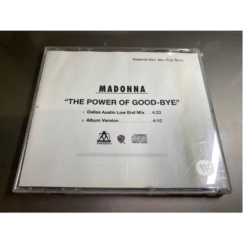 Cd Single Promo Madonna The Power Of Good-bye (goodbye) | Shopee Brasil