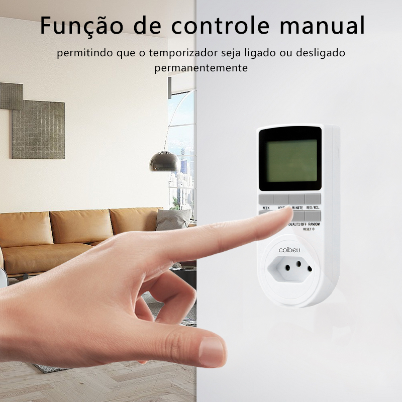 Timer Digital E Temporizador Tomada Lcd Programavel Energia Bivolt ...