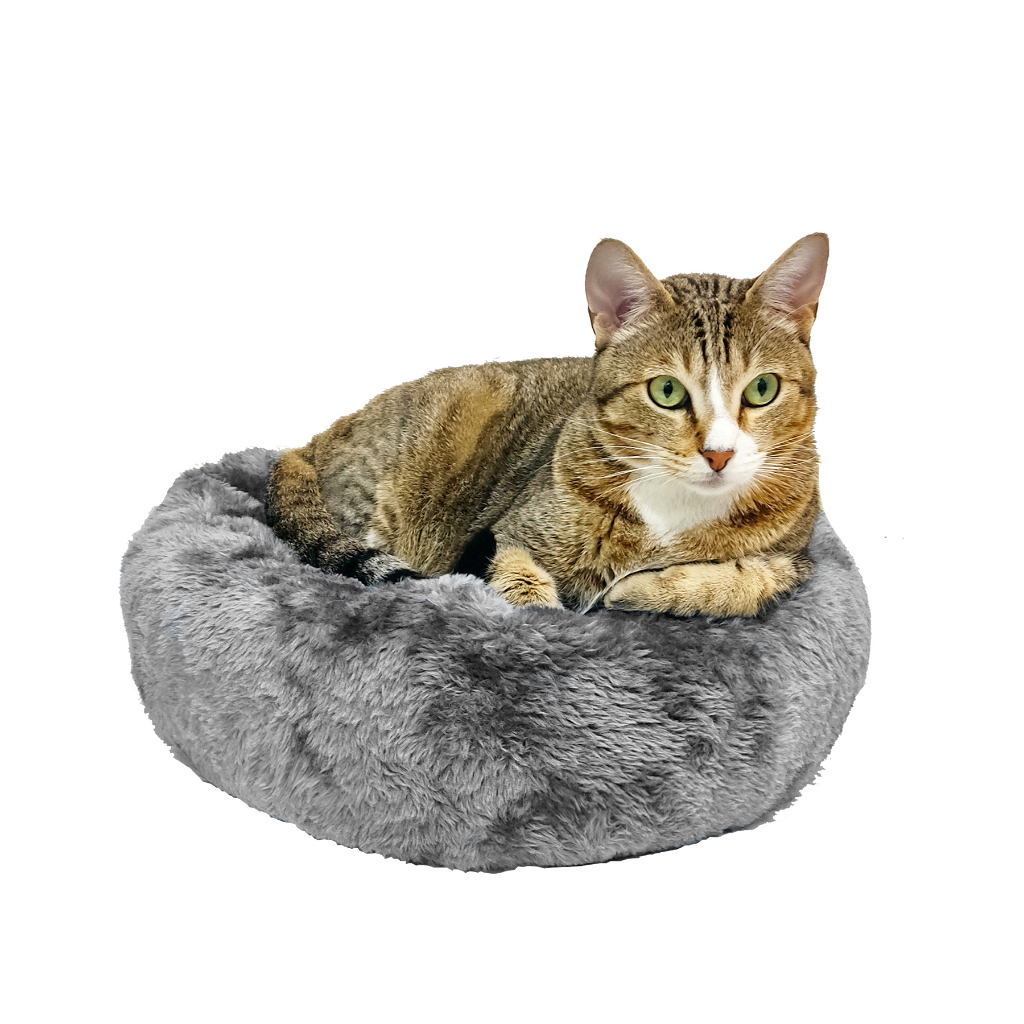 Cama Nuvem de Pelúcia com Zíper para Cães e Gatos Almofada Dupla Face 45cm - MIUPET