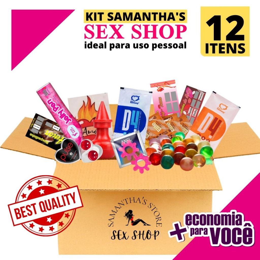 Kit Sex Shop 12 itens Produtos Eróticos Sexy Acessórios adulto erótico