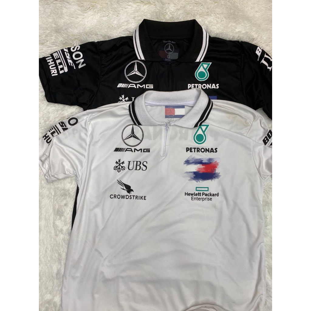 camisa polo Mercedes petronas Benz F1 formula masculino estampado dry fit Lançamento