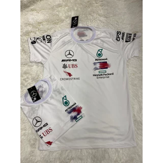camisa camiseta Mercedes petronas Benz F1 formula masculino estampado dry fit Lançamento