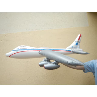 Avião Inflável Anos 70 Companhia Aérea United Airlines Mod 1