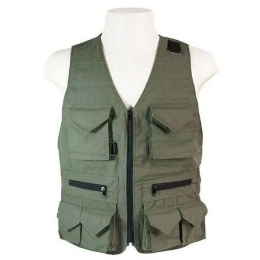 Colete de Caça / Pesca Verde 8 Bolsos