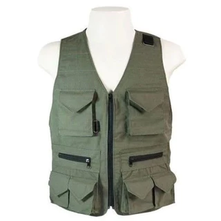 Colete de Caça / Pesca Verde 8 Bolsos
