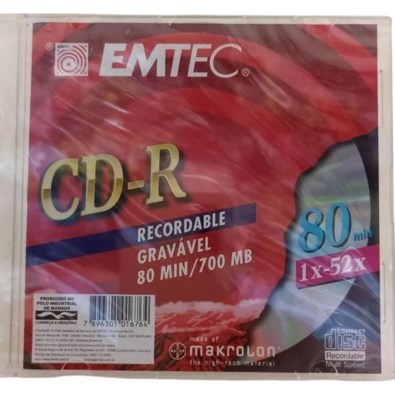 CD-R EMTEC 80 Minuti - Confezione Da 5 Dischi | 700 MB Per Masterizzazione Dati E Musica - Foto 9