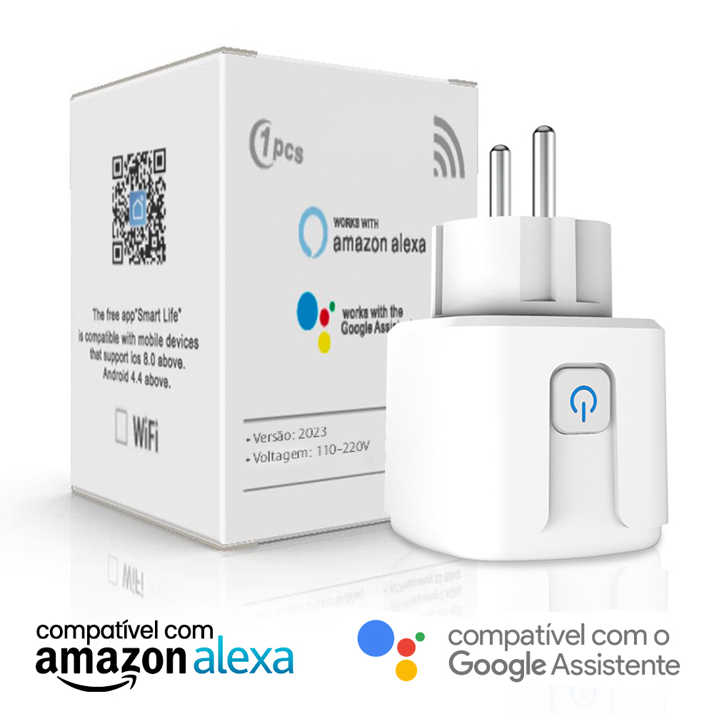 Tomada Inteligente Smart Wifi 2023 | Google Home Alexa Compatível Com Tuya e Smart Life