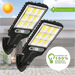300W Lampada Solar Externa Solar Com Claro LED Refletor Controle Remoto E sensor De Movimento Regulável 1