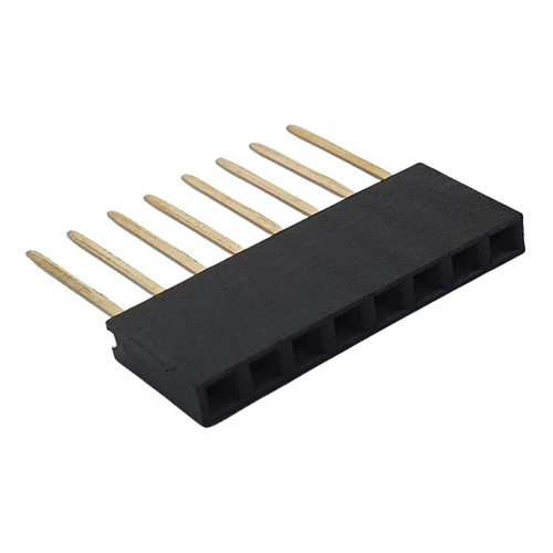 KIT C/ 5 BARRAS DE 8 PINOS FEMEA / CONECTOR EMPILHAVEL PARA ARDUINO