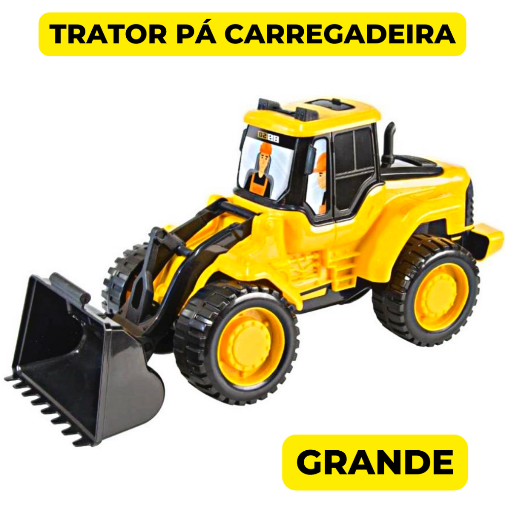 Brinquedo Trator Escavadeira HL 600 - Brinquedo Trator Escavadeira HL 600 -  SILMAR