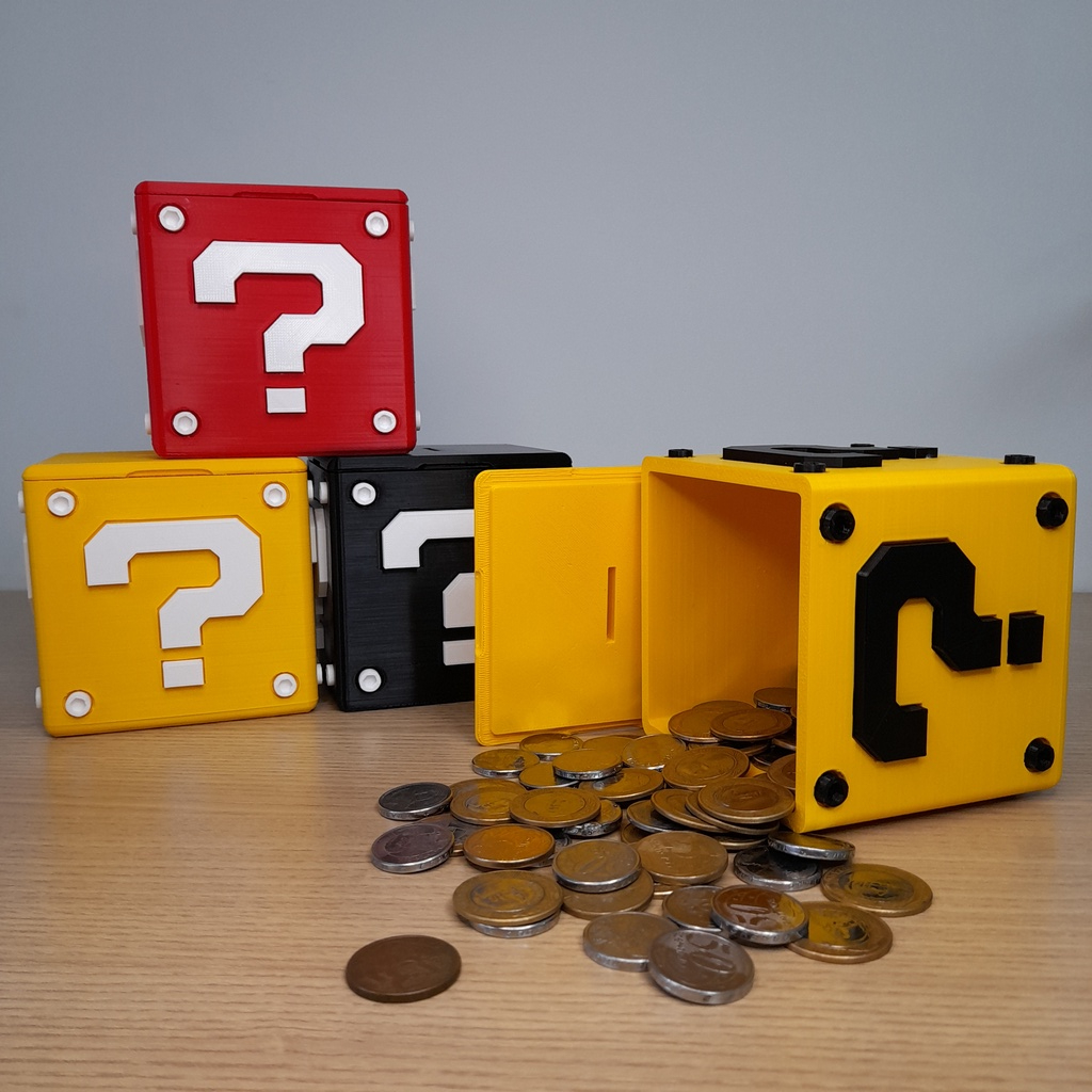 Cofre Super Mario Impressão 3D