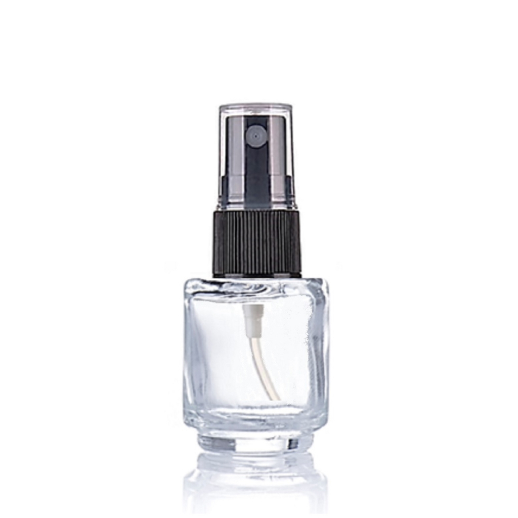 10 Frascos de vidro 5ml válvula spray preto para amostra de perfumes