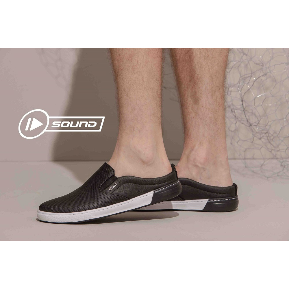 Slip on mule estilo chinelo masculino calce fácil resistente e confortável