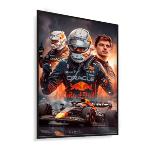 Quadro Decorativo Max Verstappen Fórmula 1 F1 Sem ou Com Moldura