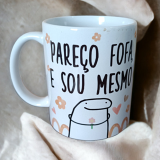 Caneca Flork Aniversario Meme Palito Figurinha Xícara Brinde