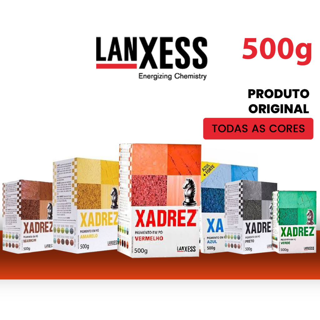 Pigmento Em Pó Xadrez Preto 500g - Embalagem Com 10 Unidades