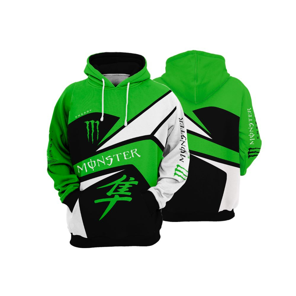 MOLETOM AUTOMOTIVO MONSTER VERDE FULL REF:0544