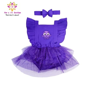Romper + Laço fantasia Bolofofos roupa mesversario festa bebê menina