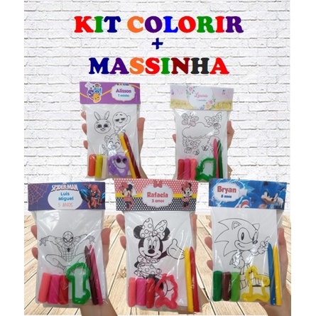 Kit Lembrancinha aniversario infantil Colorir pintar Giz e Massinha Galinha  Pintadinha - Ciranda Cultural - Kit de Colorir - Magazine Luiza